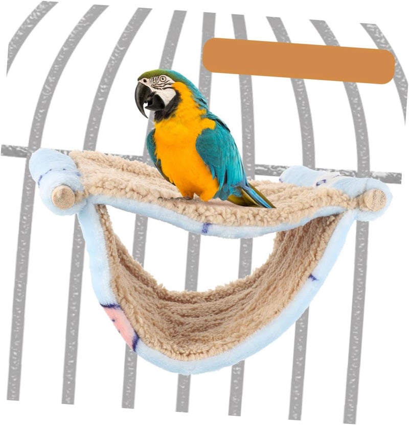 ARTIBETTER Double-Layer Hanging Hammock Bed Warm Guinea Pig and Hamster Accessory Blue Soft Small Animal Cage Hammock for Cozy Sleeping and Resting - Image 5