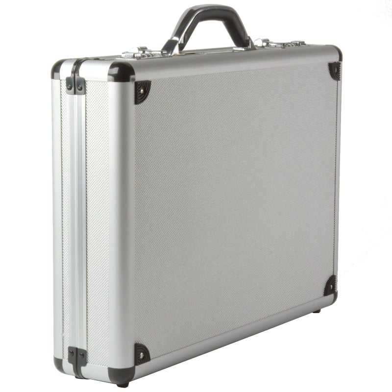 Alpine Swiss Alpine Swiss Aluminum Attache Case Padded Laptop Briefcase Combo Lock Hard Sided  - Image 1