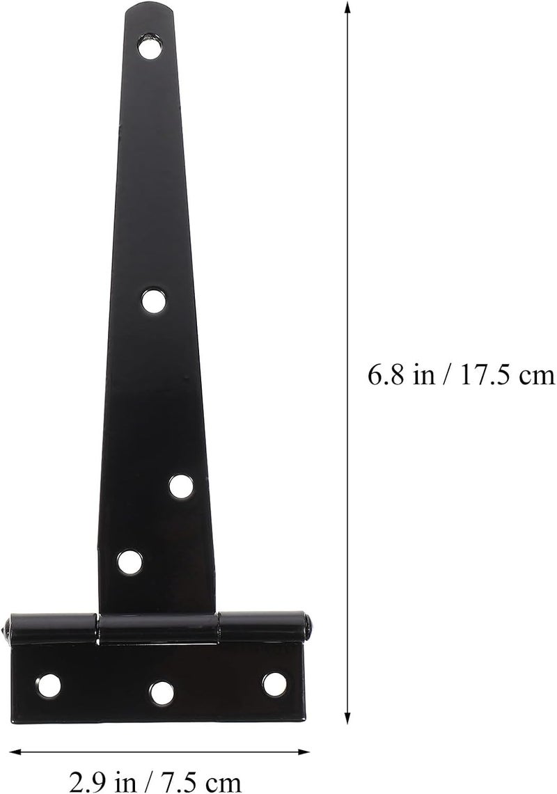 Healeved Heavy Duty 6-inch Gate Hinge Low-Carbon Steel Door Hinge Indoor and Outdoor Use Suitable for Villa Fence Garden Gates - Image 2