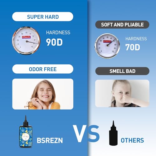 Bsrezn 600g UV Resin Hard, Crystal Clear Premixed UV Glue for Jewelry Making (100g x 6) - Image 2