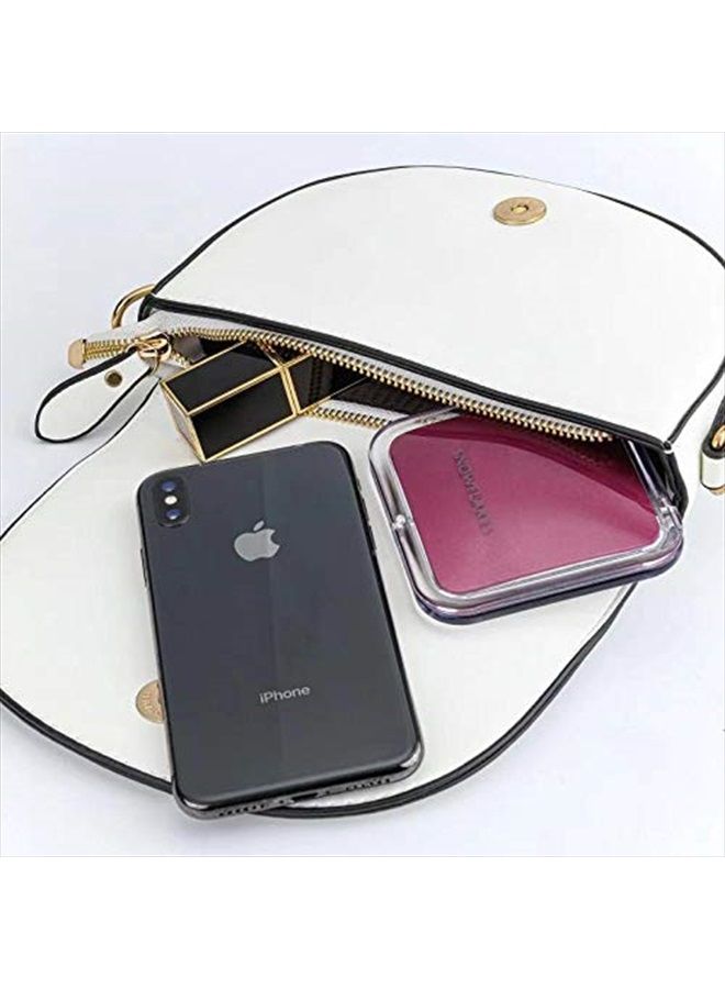 SNOWFLAKES SNOWFLAKES Magnifying Compact Mirror - Snowflakes Elegant Compact Pocket Mini Makeup Mirror Double Sided 1x/10x Magnification Cosmetic Mirrors Handheld Portable for Travel and Purses (Purple) - Image 5