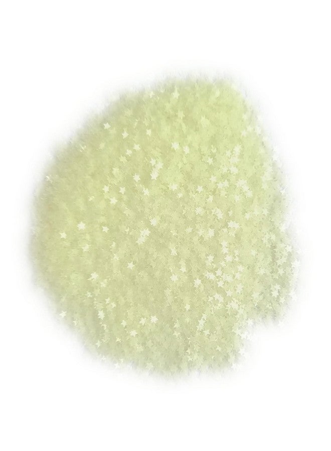 سورسينج باي بريق النجوم الصغيرة المتوهجة في الظلام، رقائق 3 مم من الترتر المضيء ثلاثي الأبعاد لفن الأظافر، لوازم الوحل، الحرف الراتنجية، حفلات العطلات، ديكور المنزل - 0.35 أونصة (لون طبيعي) - Image 2