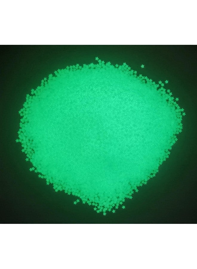 سورسينج باي بريق النجوم الصغيرة المتوهجة في الظلام، رقائق 3 مم من الترتر المضيء ثلاثي الأبعاد لفن الأظافر، لوازم الوحل، الحرف الراتنجية، حفلات العطلات، ديكور المنزل - 0.35 أونصة (لون طبيعي) - Image 4