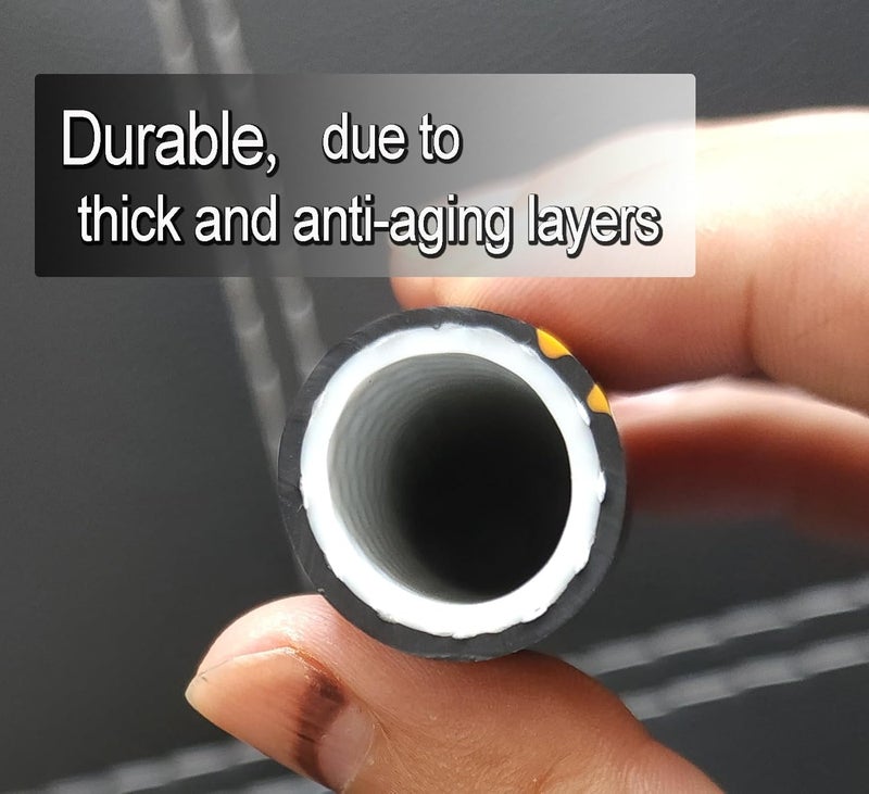 Atlantic Heavy Duty Garden Hose 2 ft x 5/8 Inch Black Color, Short Connection Leader Hose with Solid Brass Connectors (2 Feet) - Image 3