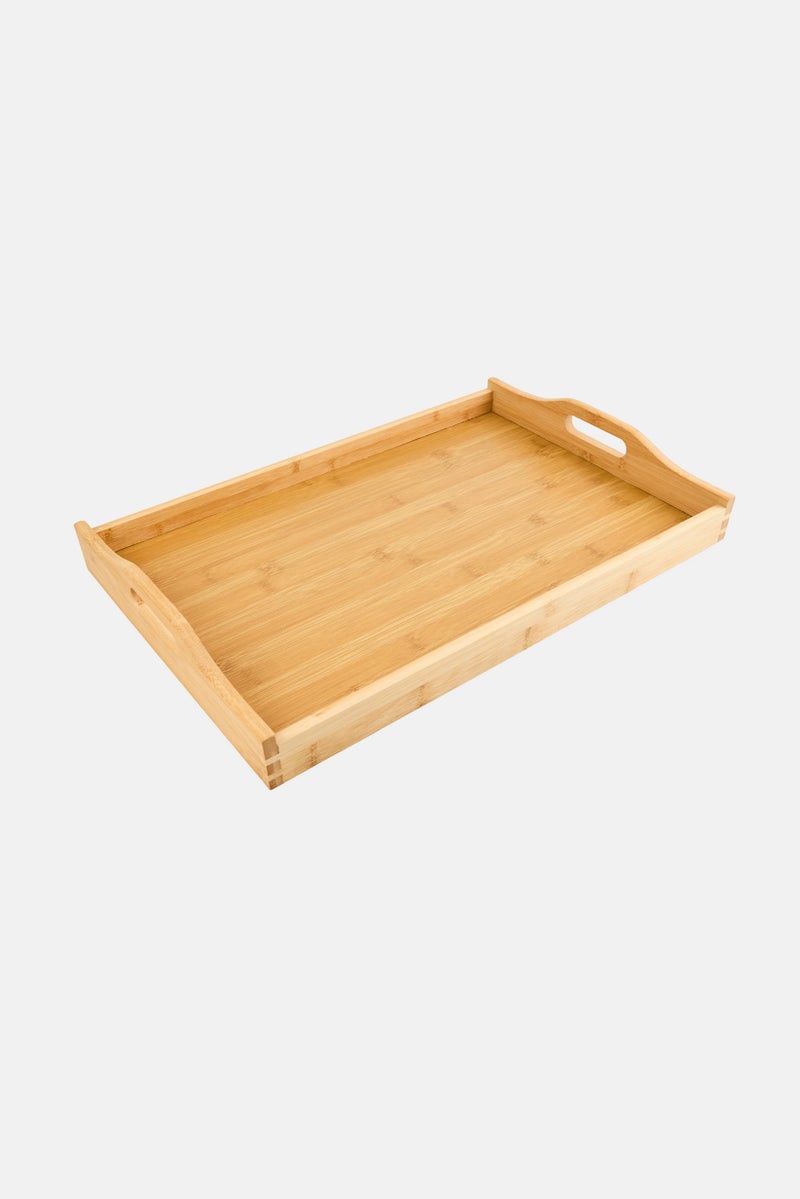 Home Basics Bamboo Serving Tray, Tan - Image 1