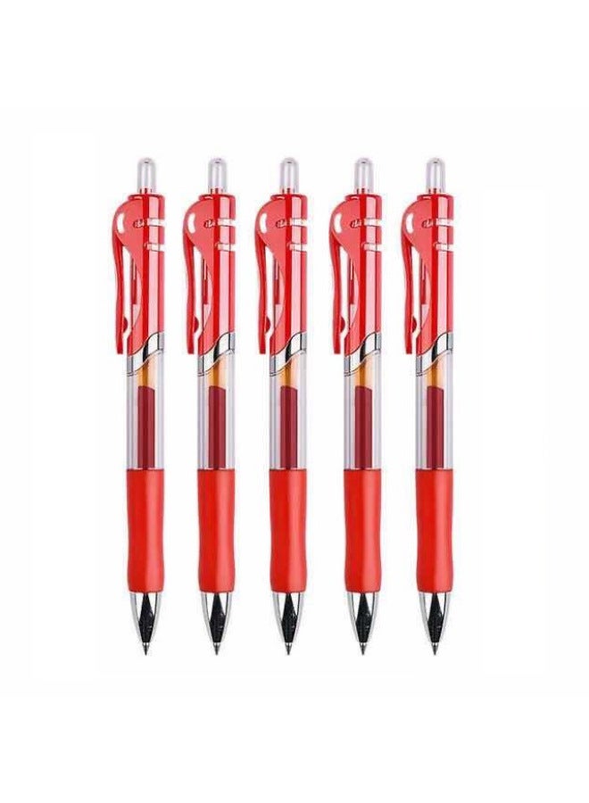 HELPS Press Gel Pen Office Water Pen K35 Black Signature Pen Student 0.5mm Bullet Red Brush Question Pen - Image 1
