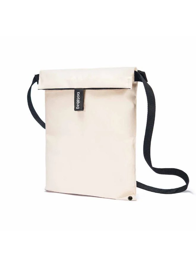 notabag Crossbody Bag | Multi-functional Bag, Fashionable, Foldable, Washable, Eco-Friendly, Worn over Shoulder, Across Body, Hand, Around Waist, for Daily Use, Work, Travel, Shopping - Cream