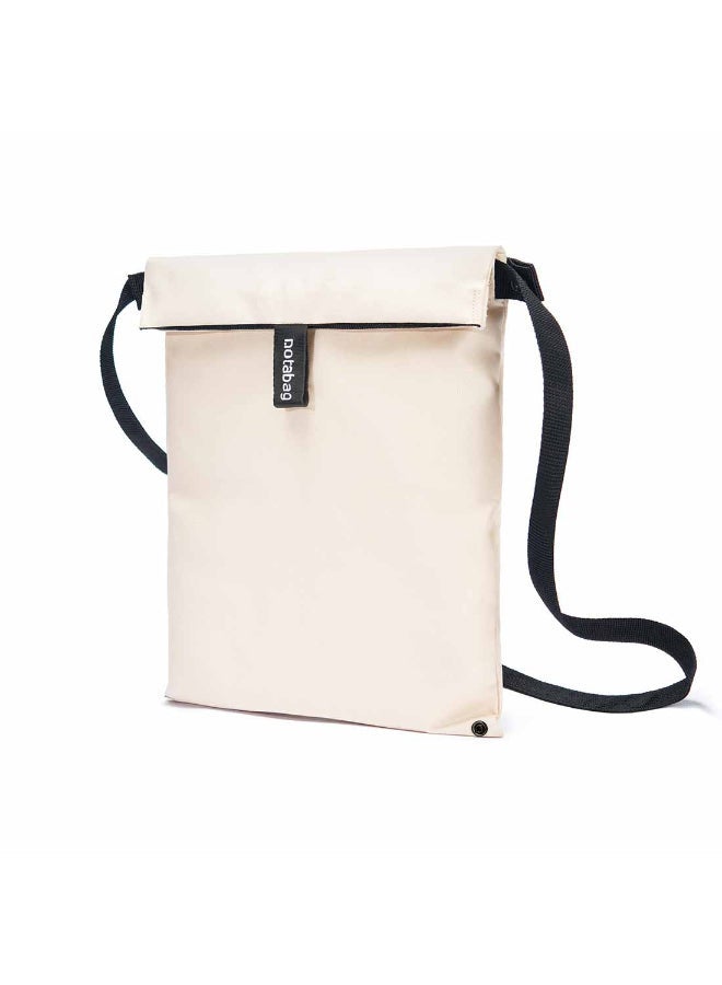 notabag Crossbody Bag | Multi-functional Bag, Fashionable, Foldable, Washable, Eco-Friendly, Worn over Shoulder, Across Body, Hand, Around Waist, for Daily Use, Work, Travel, Shopping - Cream - Image 1
