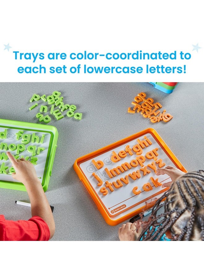 hand2mind hand2mind Alphabet Word Work Small Group Set, Lowercase Magnetic Letters, Magnetic Letter Trays, Phonics Manipulatives, Phonemic Awareness Activities, Science of Reading Classroom Materials (Set of 6)  - Image 3