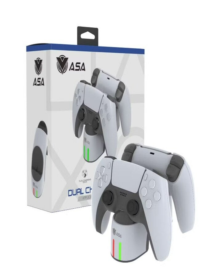 أيه أس أيه قاعدة شحن LED لوحدة تحكم بلاي ستيشن 5 ASA - Image 1