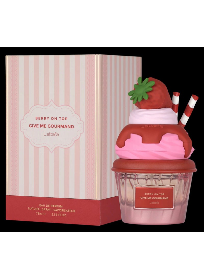 LATTAFA BERRY ON TOP GIVE ME GOURMAND EDP 75ML - Image 1