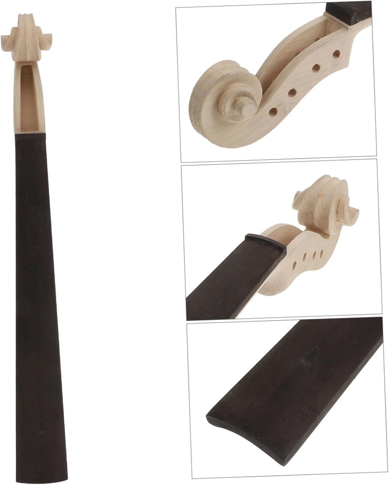 TOYANDONA Violin Neck Fingerboard Maple Wooden Violin Accessory Fingerboard for Replacement - Image 2