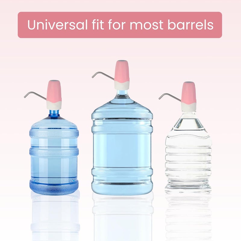 RiverSoft AWD-Pro Automatic Water Dispenser Pump for 20 Litre Water Bottle Can with Portable USB Charging Cable | High Performance (Food Grade, 4W, 1200mah Battery, Pack of 1, Pink) - Image 5