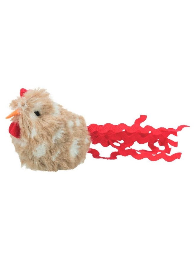 Rooster Sound Toy For Cats, Durable Interactive Plush Toy, Soft Polyester Fleece, Gives Mental Engagement Keeps Pets Active And Playful, Pet Toy - 8 Cm