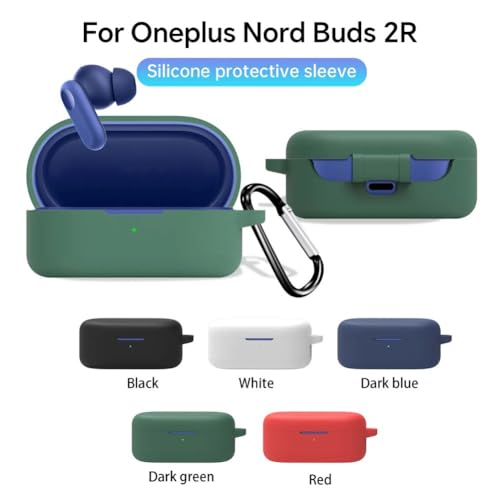 Printme Compatible for Oneplus Nord 2R, Case Cover Silicone, Soft Shockproof Protective Cover with Metal Keychain [Earbuds Not Included] (Black) - Image 2