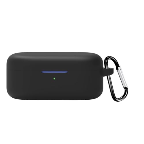 Printme Compatible for Oneplus Nord 2R, Case Cover Silicone, Soft Shockproof Protective Cover with Metal Keychain [Earbuds Not Included] (Black) - Image 1