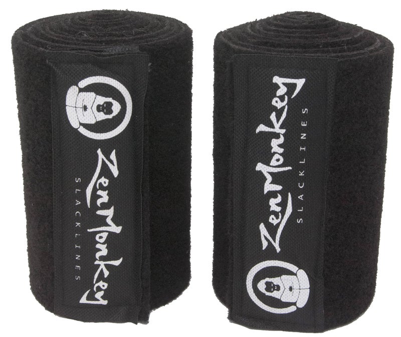 ZenMonkey Slacklines Tree Protectors by ZenMonkey Slacklines Perfect for Slacklines Ninjalines Ziplines Tree Swings with AntiSlip Guide Straps Hook Loop Fasteners 72 Inches Long Set of Two - Image 2