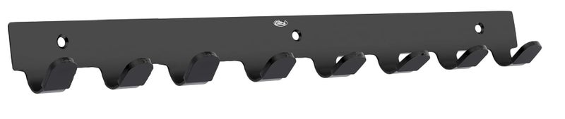 Chitra 8 Pin Curve Stainless Steel Wall Hooks for Hanging Cloth and Towel Hangers for Wall Hook,Door Hangers,Hook Rail (Pack of 1,Black Matt Finish) - Image 2