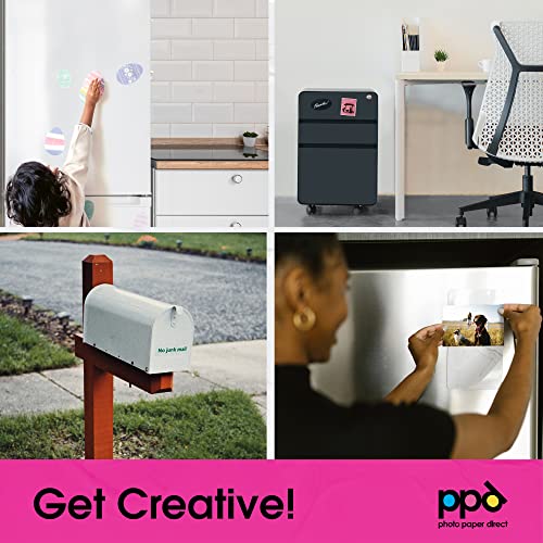 PPD Printable Magnetic Sheets for Inkjet Printer, 5 Pack Matte Magnet Paper for Photo and Picture Magnets, Thick, Flexible, Custom Size, Non-Adhesive Sticks to Metal and Refrigerator (8.5 x 11 in) - Image 3