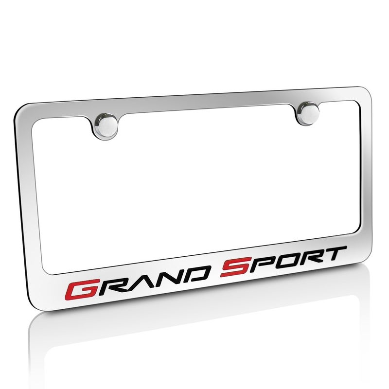 Chevrolet Corvette C6 Grand Sport Chrome Metal License Plate Frame - Image 4