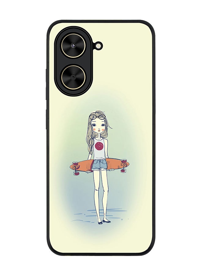Stylizedd For Xiaomi Poco C71 / Redmi A5 4G Case,Slim fit Camera Protection, Shockproof Thin Phone cover  - Skater Girl