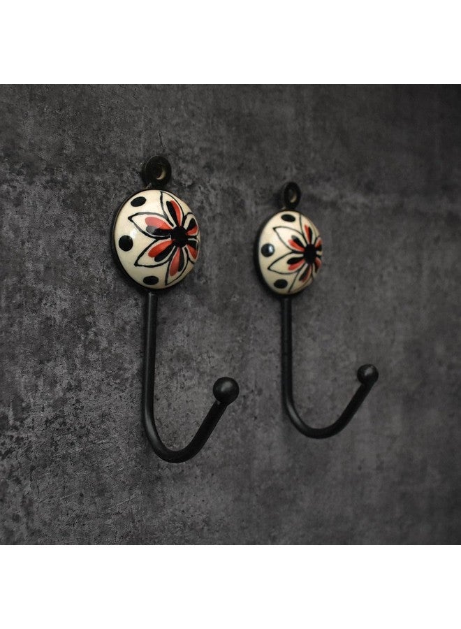 Shopping Shots Pack of 5 Ceramic Hand-Painted Large Size (5 inch) Good Luck Bells Tied with Macrame Knots with 5 Ceramic Hand Painted Hooks Packed in Sophisticated Thermo Safe Box - Image 5