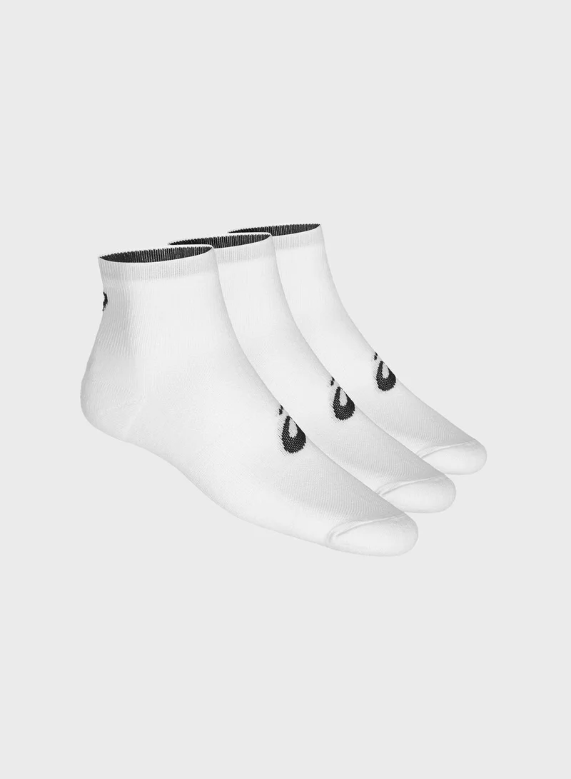 asics 3 Pack Quarter Socks