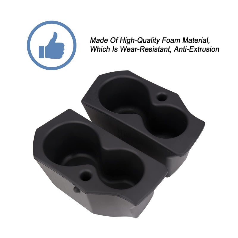 ONER AUTO PARTS ONER Left and Right Pair of Foam Door Cup Holder,Compatible with 2009-2018 Dodge Ram 1500 2009-2022 Ram 2500 3500 2016-2022 Ram 4500 5500,Replace #5NN24XXXAA 1LD23XXXAA - Image 3