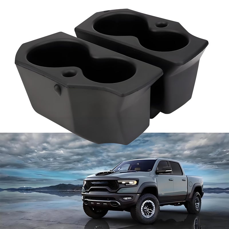 ONER AUTO PARTS ONER Left and Right Pair of Foam Door Cup Holder,Compatible with 2009-2018 Dodge Ram 1500 2009-2022 Ram 2500 3500 2016-2022 Ram 4500 5500,Replace #5NN24XXXAA 1LD23XXXAA - Image 1