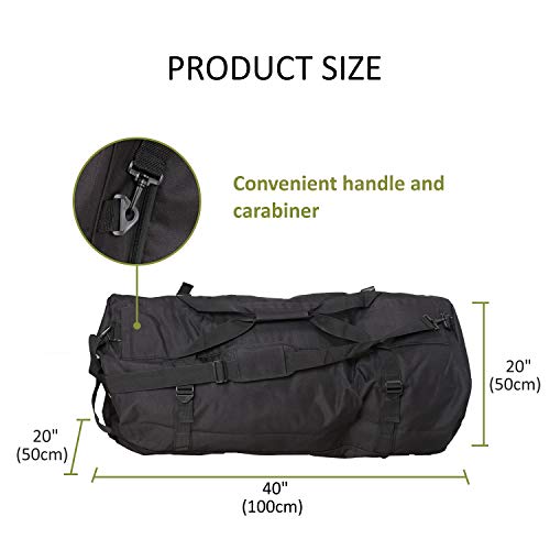 TopoGrow XXXL Extra Large Backpack Odor Smell Proof Duffel Bag with Carbon Lining Water Resistant Luggage Smell Absorbing Bag Odor Absorbent for Hydroponics Use, Travel, Sport Gym - Image 5