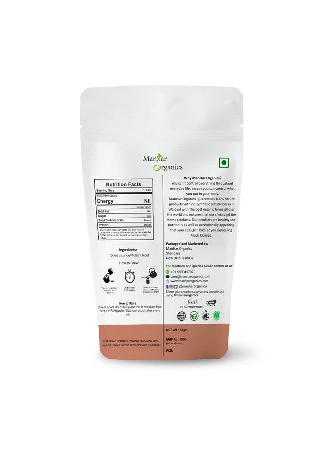 ManHar Organics Licorice (Mulethi) Sticks 1Kg | Jethi Madhu | Yashtimadhu | glycyrrhiza glabra | Atimadhuram/Athimadhura Ayurvedic Herbal Root | Natural Remedy for Cough, Digestion & Immunity - Image 3