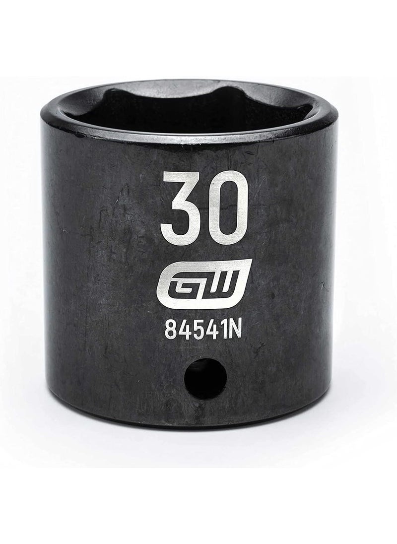 GearWrench GEARWRENCH 12 Drive 6 Point Standard Impact Metric Socket 30mm  84541N  - Image 1