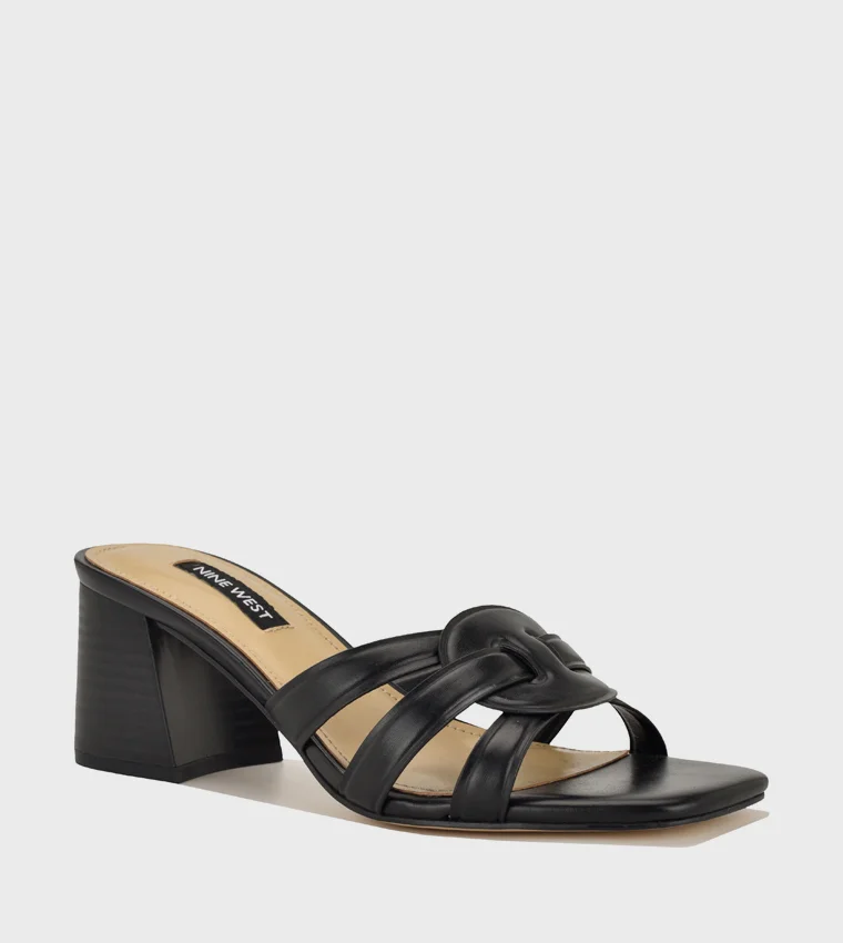 ناين ويست WNGRITT3 BLACK Women Heel Sandals