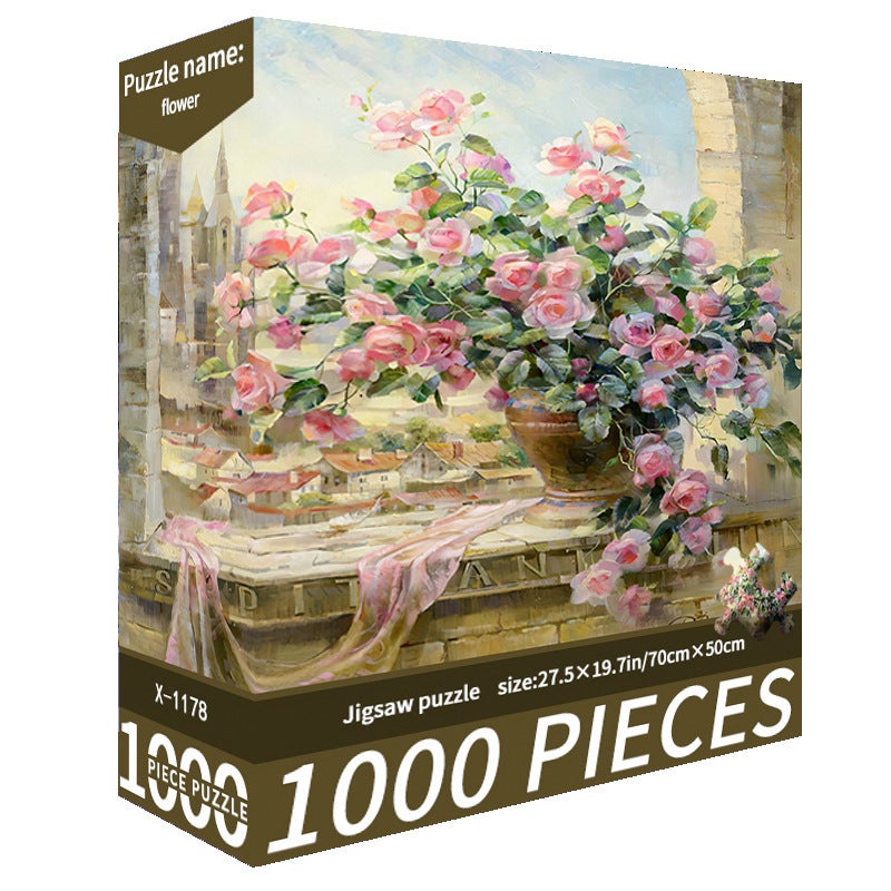 1000 Pieces Adult Puzzle Manufacturers Cute Cure Difficult Decompression Girl Puzzle Stall Retail Toys - Image 1