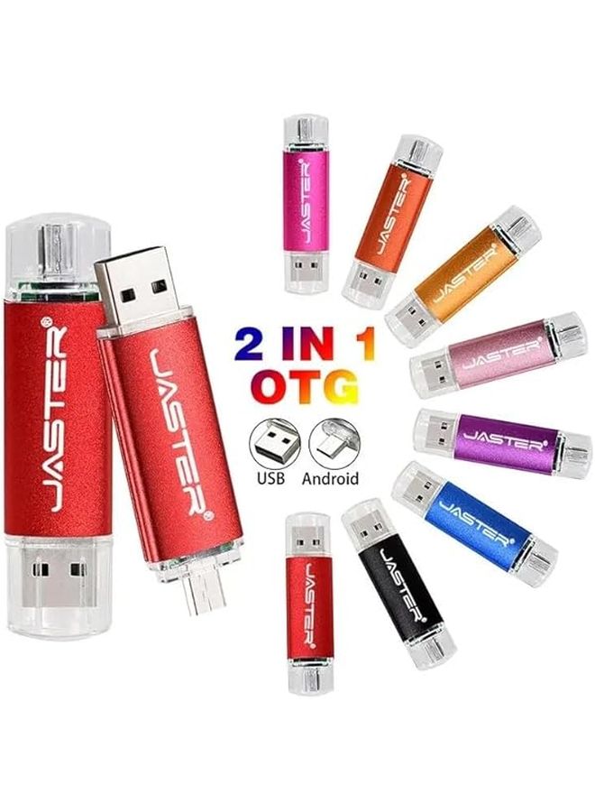 64 جيجابايت بينك فلاشة USB محرك أقراص قلم OTG مع هدية شعار مخصص مجاني - Image 3