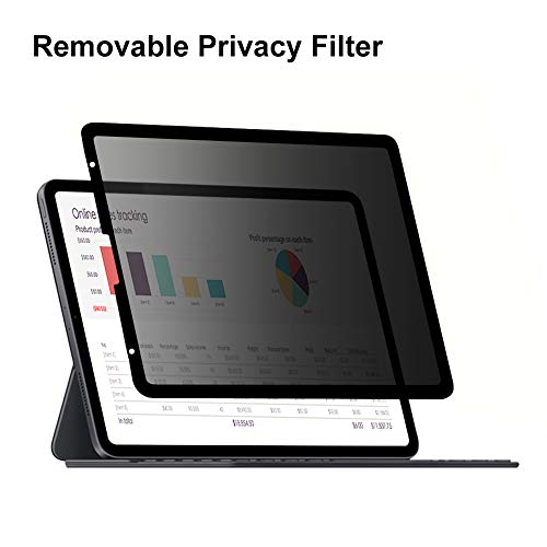 FILMEXT Removable Ipad Pro Privacy Screen Protector for Ipad Pro 11 inch (2022/2021/2020/2018), Ipad Air 5/Air 4 10.9 inch, Anti-Spy Anti-Glare Filter, Bubble Free & Easy On/Of,[Landscape Privacy] - Image 1