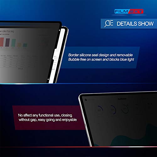 FILMEXT Removable Ipad Pro Privacy Screen Protector for Ipad Pro 11 inch (2022/2021/2020/2018), Ipad Air 5/Air 4 10.9 inch, Anti-Spy Anti-Glare Filter, Bubble Free & Easy On/Of,[Landscape Privacy] - Image 5