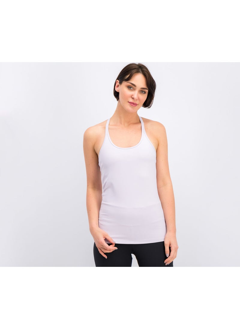 Reebok Women Less Mills Padded Tank, Light Purple  - Image 1
