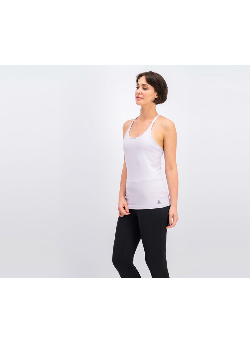 Reebok Women Less Mills Padded Tank, Light Purple  - Image 3