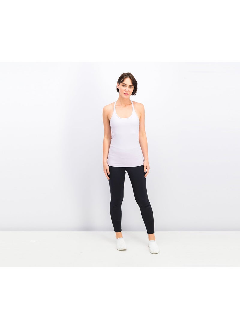 Reebok Women Less Mills Padded Tank, Light Purple  - Image 4