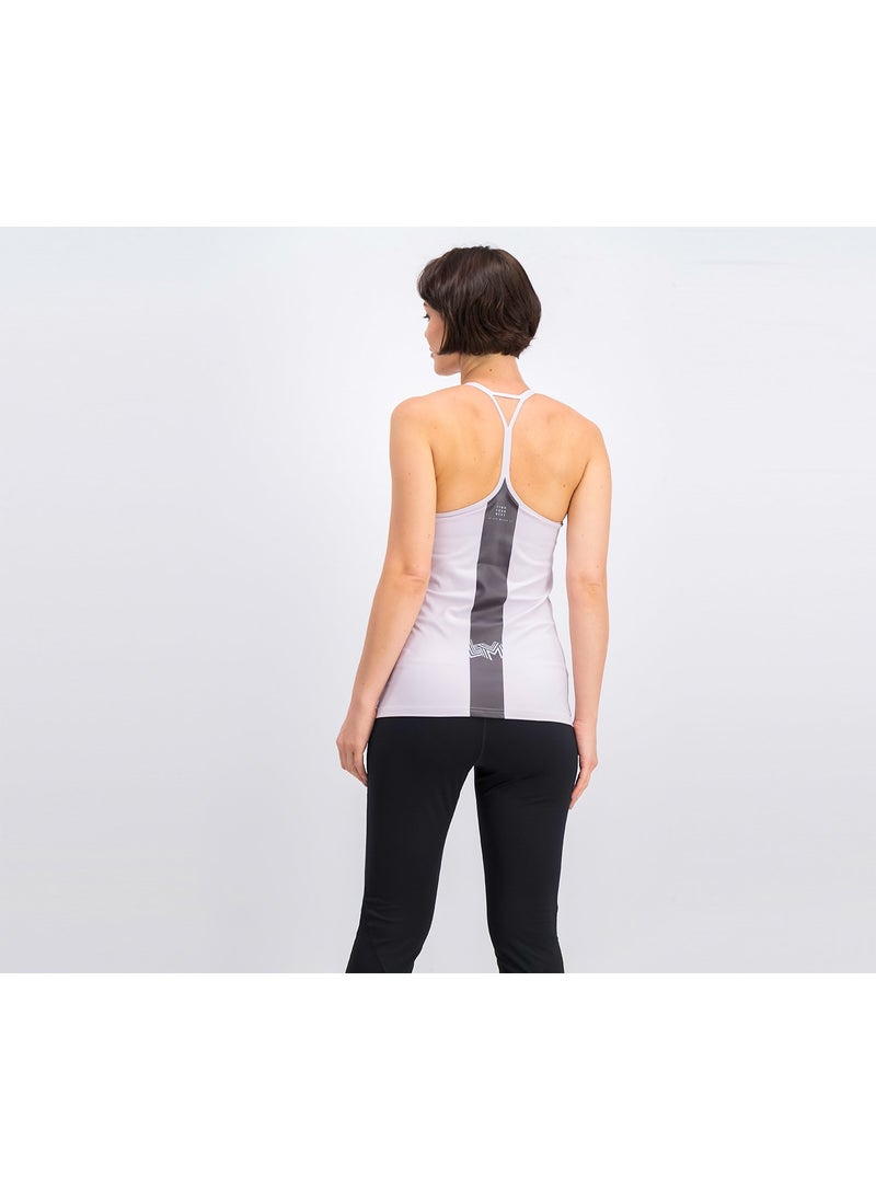 Reebok Women Less Mills Padded Tank, Light Purple  - Image 2