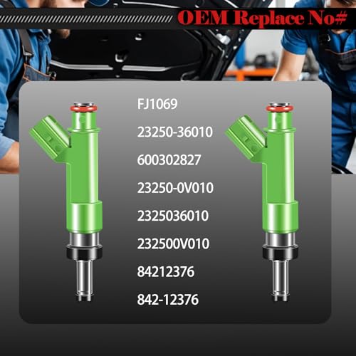 STZJAYE Fuel Injectors 23250-0V010 Set of 4 Compatible with LEXUS ES300H 2013-2018,for SCION TC 2011-2016,for TOYOTA AVALON 2013, for CAMRY 2010-2017, for HIGHLANDER 2009-2018, for RAV4 2009-2016 - Image 4