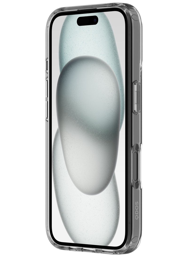 Hybrid Drop + Snap Military-Grade Clear Case for iPhone 16 – 3M Drop Protection, Eco-Friendly 100% Recycled TPU Frame, MagSafe Compatible, Ultra-Thin Design, Seamless Wireless Charging, Anti-Yellowing, and Sustainable Durability