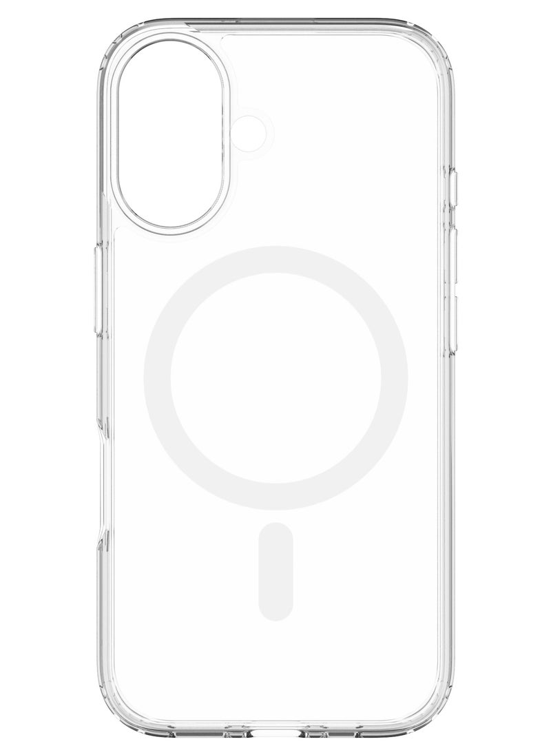 Hybrid Drop + Snap Military-Grade Clear Case for iPhone 16 – 3M Drop Protection, Eco-Friendly 100% Recycled TPU Frame, MagSafe Compatible, Ultra-Thin Design, Seamless Wireless Charging, Anti-Yellowing, and Sustainable Durability