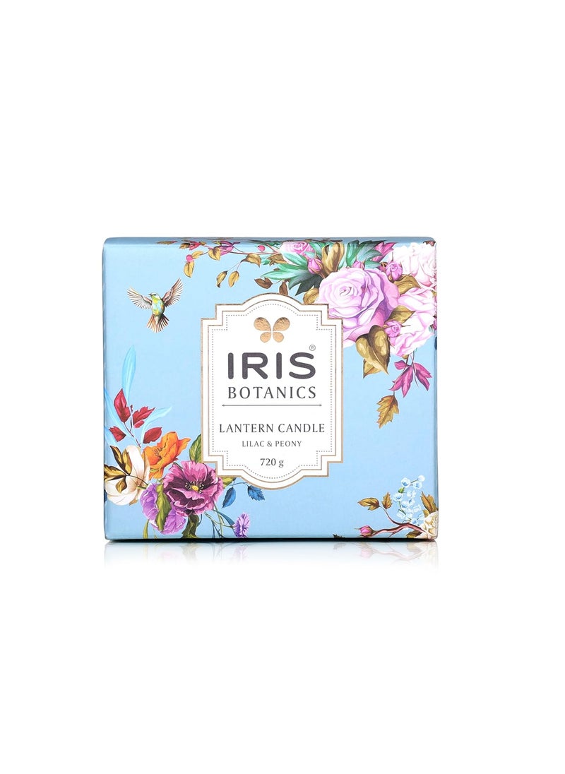 IRIS Iris Botanics Lantern Candle Fragrance Tea Rose Agarwood 720g Lilac Peony  - Image 3