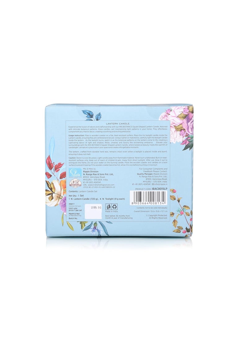 IRIS Iris Botanics Lantern Candle Fragrance Tea Rose Agarwood 720g Lilac Peony  - Image 5