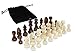 DA VINCI Staunton Wood Chess Pieces 32 Chessmen and Storage Bag 25 Inch King - Image 3