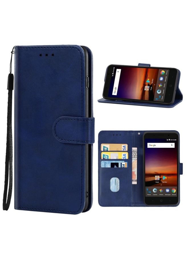HuHa Case Cover Leather Phone Case For ZTE Tempo X / Vantage Z839 / N9137(Blue) 