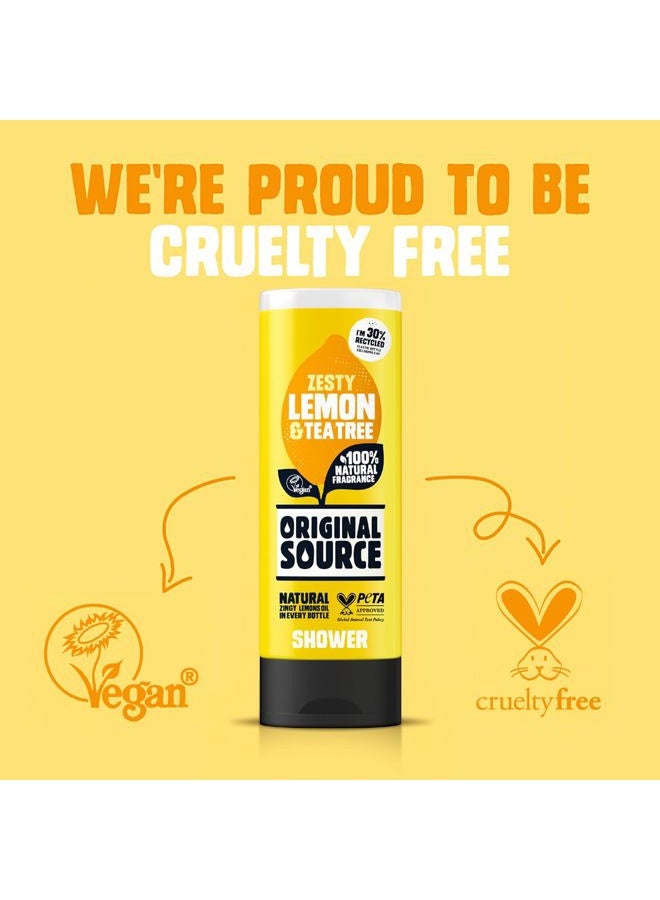Original Source Zesty Lemon & Tea Tree Shower Gel, 250ml - Image 3