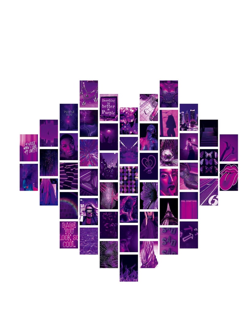 Y&D Minimalist Wall Art for Room Decor Aesthetic, 50Pcs Blush Collage Kit Aesthetic Pictures, Danish Pastel Decor, Preppy Bedroom Teen Girls Trendy Stuff